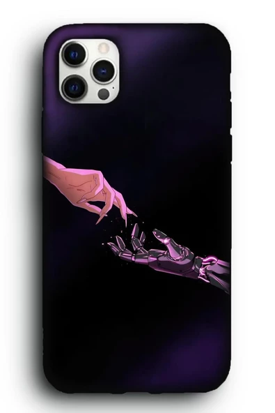 iPhone 11 Pro Max Uyumlu Lansman Telefon Kılıfı "Mor Cyberpunk Anime Akira Become Human"