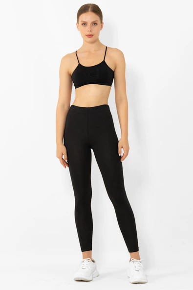 Miorre Yüksek Bel, Modal+Saf Doğal Pamuk Yumuşak Konforlu Tayt - 6