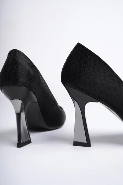 Muggo GOES Garantili Sivri Burun Kadın Topuklu Stiletto Ayakkabı - 3