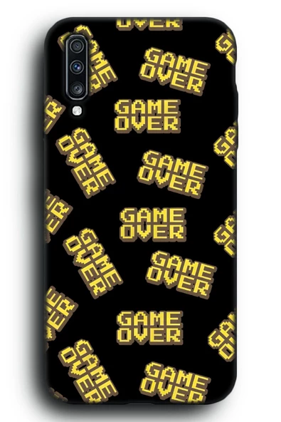 Galaxy A70 Uyumlu Lansman Telefon Kılıfı "Game Over Oyuncu Gamer Arcade Desenli"