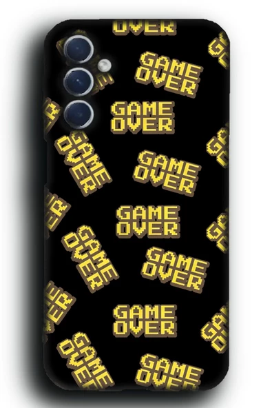 Galaxy M34 5G Uyumlu Lansman Telefon Kılıfı "Game Over Oyuncu Gamer Arcade Desenli"