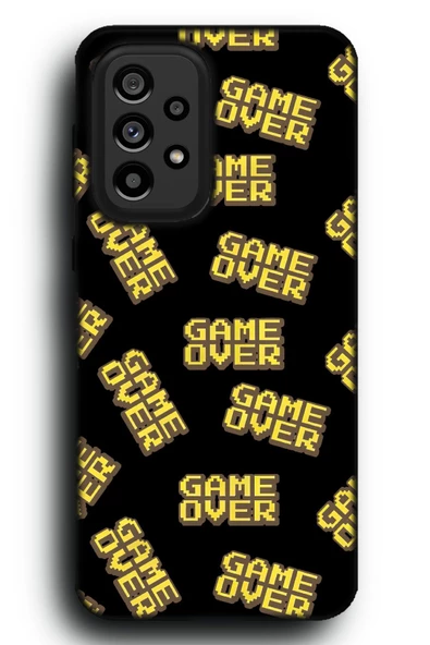 Galaxy A33 Uyumlu Lansman Telefon Kılıfı "Game Over Oyuncu Gamer Arcade Desenli"