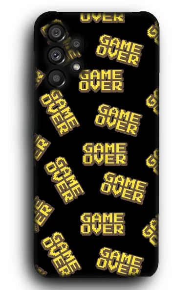 Galaxy A23 Uyumlu Lansman Telefon Kılıfı "Game Over Oyuncu Gamer Arcade Desenli"