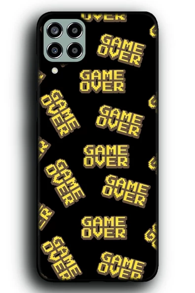 Samsung Galaxy M33 Uyumlu Lansman Telefon Kılıfı "Game Over Oyuncu Gamer Arcade Desenli"