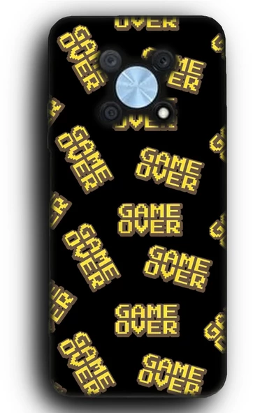 Huawei Nova Y90 Uyumlu Lansman Telefon Kılıfı "Game Over Oyuncu Gamer Arcade Desenli"