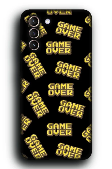 Galaxy S22 Plus Uyumlu Lansman Telefon Kılıfı "Game Over Oyuncu Gamer Arcade Desenli"