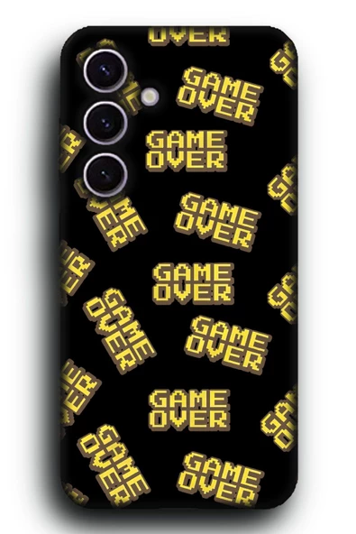 Galaxy S24 Uyumlu Lansman Telefon Kılıfı "Game Over Oyuncu Gamer Arcade Desenli"