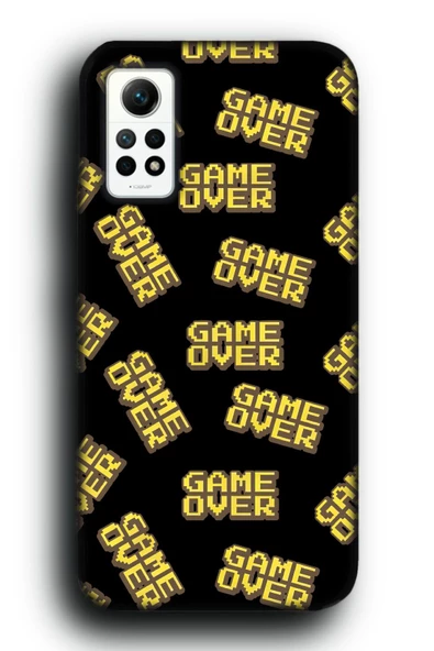 Redmi Note 12 Pro Uyumlu Lansman Telefon Kılıfı "Game Over Oyuncu Gamer Arcade Desenli"