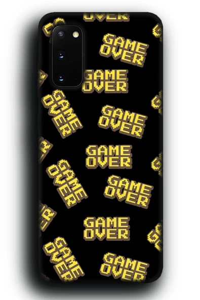 Galaxy S20 FE Uyumlu Lansman Telefon Kılıfı "Game Over Oyuncu Gamer Arcade Desenli"