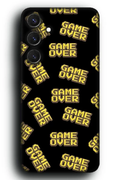 Galaxy S24 Plus Uyumlu Lansman Telefon Kılıfı "Game Over Oyuncu Gamer Arcade Desenli"