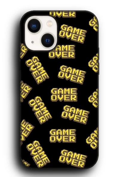 iPhone 14 Plus Uyumlu Lansman Telefon Kılıfı "Game Over Oyuncu Gamer Arcade Desenli"