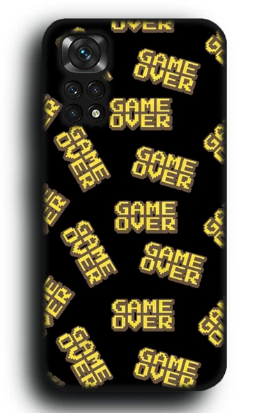 Xiaomi Redmi Note 11S Uyumlu Lansman Telefon Kılıfı "Game Over Oyuncu Gamer Arcade Desenli"