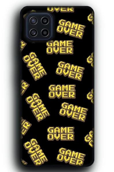 Samsung Galaxy M22 Uyumlu Lansman Telefon Kılıfı "Game Over Oyuncu Gamer Arcade Desenli"