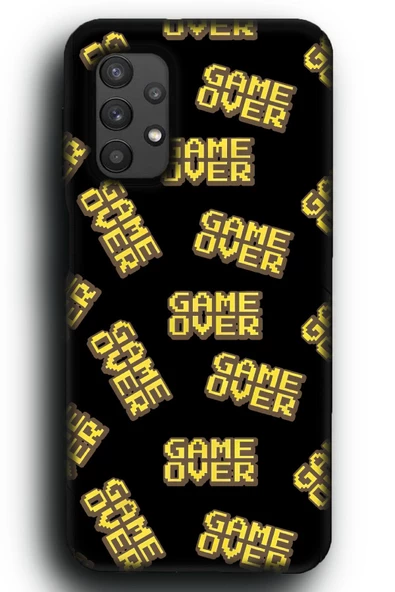 Samsung Galaxy A32 Uyumlu Lansman Telefon Kılıfı "Game Over Oyuncu Gamer Arcade Desenli"