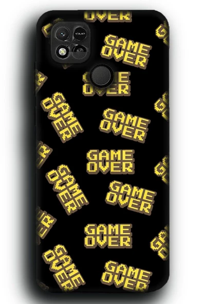 Redmi 10A Uyumlu Lansman Telefon Kılıfı "Game Over Oyuncu Gamer Arcade Desenli"