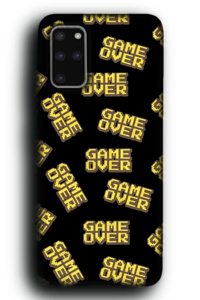 Galaxy S20 Plus Uyumlu Lansman Telefon Kılıfı "Game Over Oyuncu Gamer Arcade Desenli"