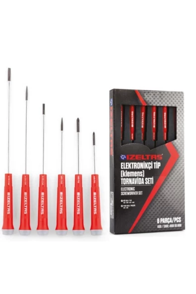 İzeltaş Elektronikçi Tip Klemens Tornavida Seti 6 Lı - 2