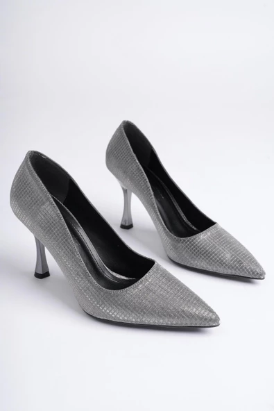 Muggo YOWEL Garantili Sivri Burun Kadın Topuklu Stiletto Ayakkabı - 11