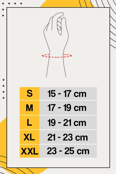 MORSA CYBERG® Avuç içi Destekli Örgü El Bilek Ateli SOL - 5