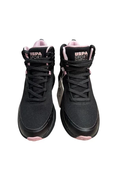 U.S. Polo Assn. GERRARD HI WMN 4PR 101812675 Su Geçirmez Outdoor Bot  Siyah Pembe 36-40 - 4