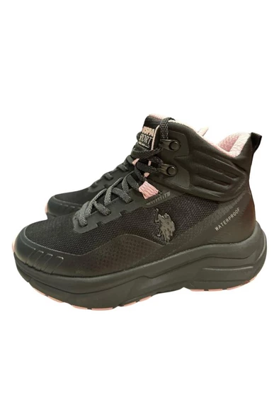 U.S. Polo Assn. GERRARD HI WMN 4PR 101812675 Su Geçirmez Outdoor Bot  Siyah Pembe 36-40 - 2