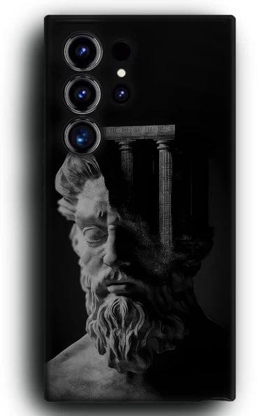 Galaxy S24 Ultra Uyumlu Lansman Telefon Kılıfı "Stoik Erkek Marcus Aurelius Filozof Plato"