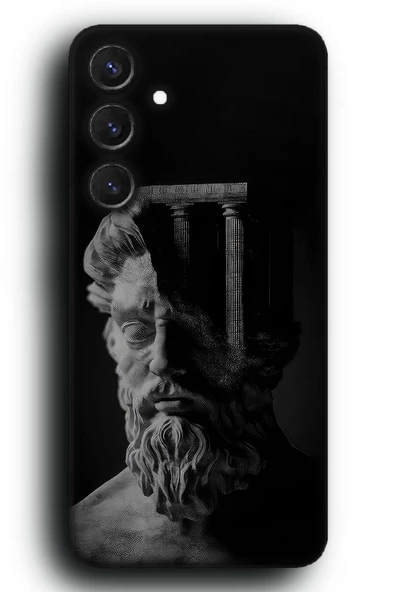 Galaxy S24 Plus Uyumlu Lansman Telefon Kılıfı "Stoik Erkek Marcus Aurelius Filozof Plato"