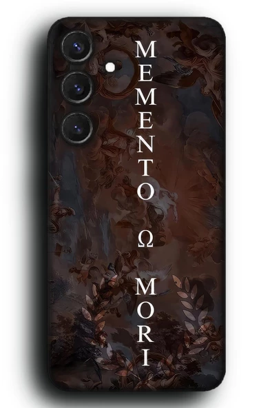 Galaxy S24 Plus Uyumlu Lansman Telefon Kılıfı "Memento Mori Stoik Carpe Diem Latince"