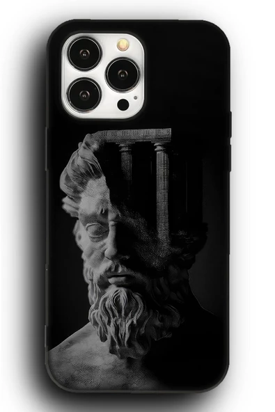 iPhone 15 Pro Max Uyumlu Lansman Telefon Kılıfı "Stoik Erkek Marcus Aurelius Filozof Plato"