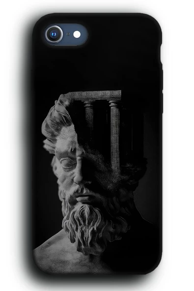 iPhone SE 2020 Uyumlu Lansman Telefon Kılıfı "Stoik Erkek Marcus Aurelius Filozof Plato"