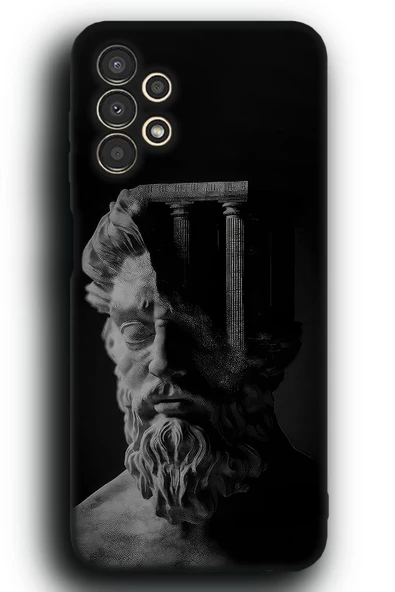 Samsung Galaxy A13 4G Uyumlu Lansman Telefon Kılıfı "Stoik Erkek Marcus Aurelius Filozof Plato"