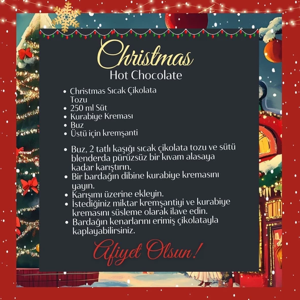 Christmas Kiss Hot Chocolate 2024 - Çikolatalı Marshmallow Aromalı Sıcak Çikolata - 5