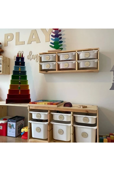 Play All Day Ahşap Yazı - 4