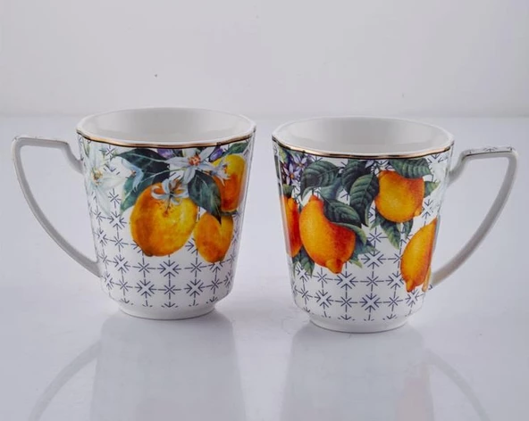 Lamedore Lemons Serisi 2 li Mug Set 350 cc 1JYC-309