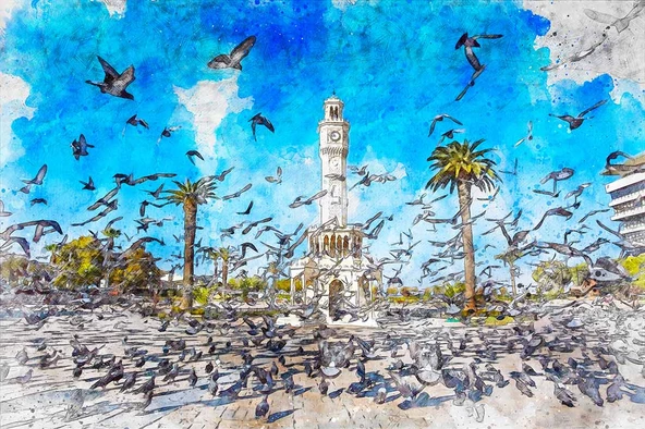İzmir Konak Saatli Kule Duvar Kağıdı - 7