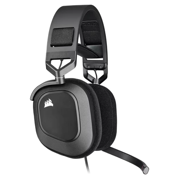 CORSAIR CA-9011237-EU HS80 USB Dolby Audio RGB 7.1 Surround Siyah Kablolu Gaming Kulaklık - Resim 2