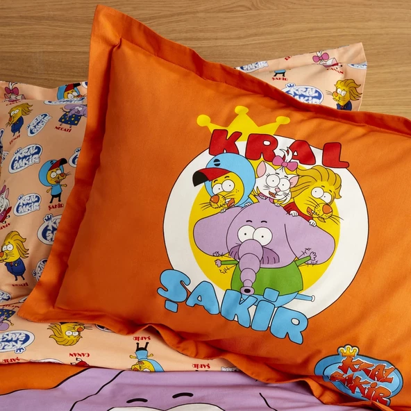 Karaca Home X Kral Şakir %100 Pamuk Süper Ekip Tek Kişilik Nevresim Takımı - 7