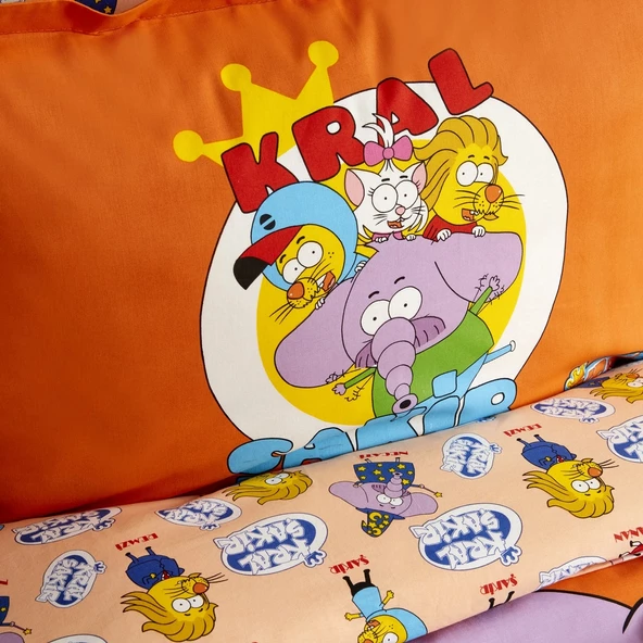 Karaca Home X Kral Şakir %100 Pamuk Süper Ekip Tek Kişilik Nevresim Takımı - 6