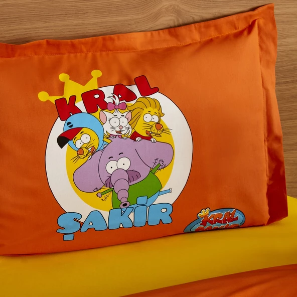 Karaca Home X Kral Şakir %100 Pamuk Süper Ekip Tek Kişilik Nevresim Takımı - 10