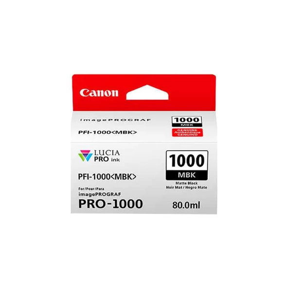 Canon PFI-1000 MBK Mat Siyah Mürekkep Kartuş