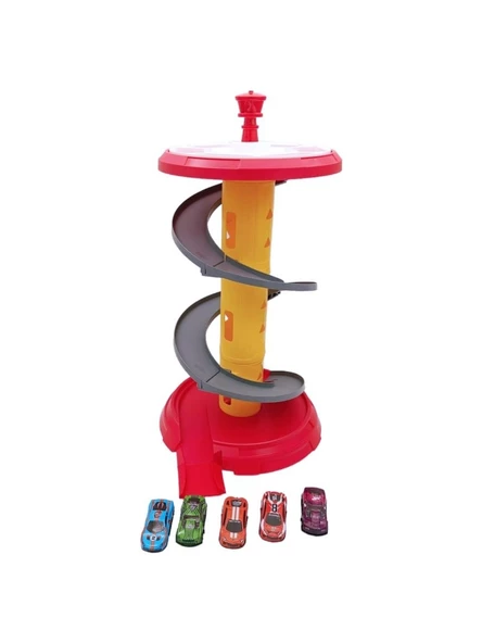 Toysan SPR-47 Dönen Otopark Set 5 Metal Araba - 4