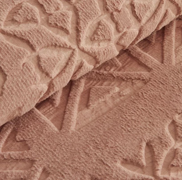 Karaca Home Rita Pudra Çift Kişilik Emboss Battaniye - 3
