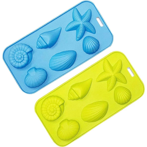 Silikon Kalıp Dolgulu Pasta Kek & Çikolata, Sabun Kalıbı 6 Lı