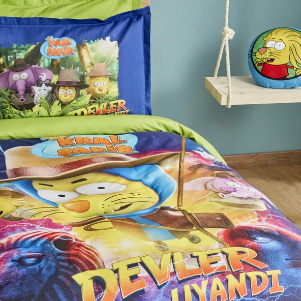 Karaca Home X Kral Şakir Devler Uyandı Tek Kişilik Nevresim Takımı - 5