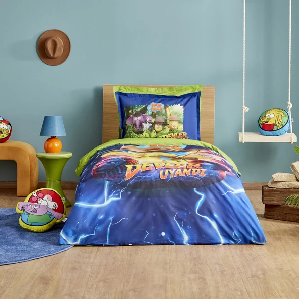 Karaca Home X Kral Şakir Devler Uyandı Tek Kişilik Nevresim Takımı - 3