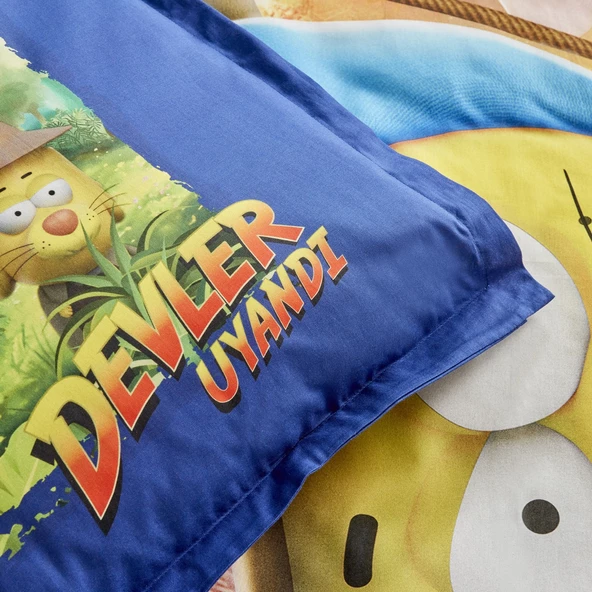 Karaca Home X Kral Şakir Devler Uyandı Tek Kişilik Nevresim Takımı - 7