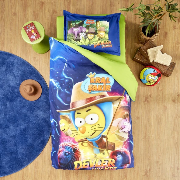 Karaca Home X Kral Şakir Devler Uyandı Tek Kişilik Nevresim Takımı - 12