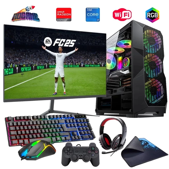 İ7 13700F 32GB DDR4 1TB M2 8GB RX580 27" 165Hz Mon. Oyun Bilgisayarı (Gaming SET)