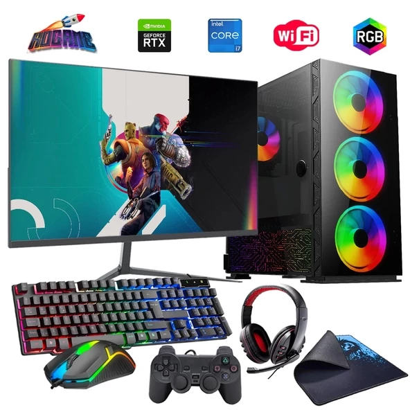 İ7 13700F 32GB DDR4 1TB M2 12GB RTX3060 27" 165Hz Mon. Oyun Bilgisayarı (Gaming SET) ürün görseli