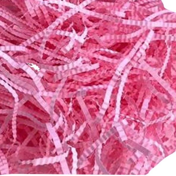 Hediye Zigzag Kırpık Kutu Dolgu Kağıdı 100 GR  Pembe